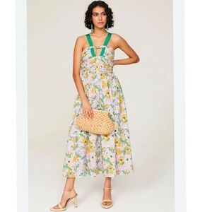 Amur Leone Floral Midi Dress